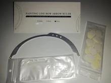 Regla de posicionamiento de arco para Mapeo de cejas, herramienta de medición de maquillaje, revestimientos de teñido de hilo, seguro, Microblading semipermanente
