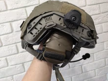 COMTAC TAC-SKY-Casco III de soporte de seguimiento rápido, orejeras de silicona, reducción de ruido, pastilla