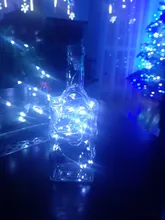 Fairy-Lights Decorative Garland Party-Lamp Wine-Bottle Wedding Garden Rechargeable LED