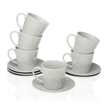 

Piece Coffee Cup Set Porcelain (12 Pieces)