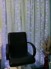 Wedding Garland Lamp Curtain Led-String-Lights Christmas-Decoration Remote-Control Bulb Outdoor