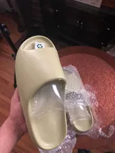 De los hombres de verano diapositivas ligero playa guay zapatillas diapositiva hueso Boca de pescado Flip Flops, sandalias de las mujeres suave EVA zapatillas de deporte par 35-46 #