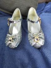 Zapatos de princesa para niñas, zapatillas con flores y brillantina para niñas pequeñas, incluye tacón alto y moño estilo mariposa, en azul, rosa y plata, talla 26-38
