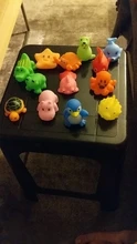 Bathing-Toy Float Swimming-Water-Toys Squeeze Animals Soft-Rubber Colorful Baby Sound-Squeaky