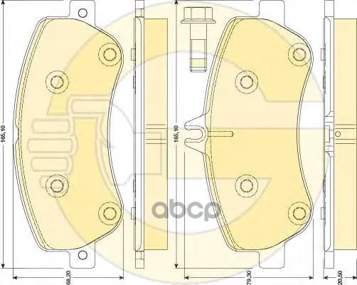 Колодки Тормозные Mercedes Glk X204 2.2-3.5 Передние Girling 6117984 Girling арт. 6117984