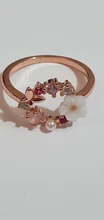 Anillo de boda con diseño de flores y mariposas para mujer, sortija de boda con circonita de oro rosa, Glamour, regalo para niñas, joyería creativa