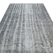 Серый анатолийский Дизайнерский ковер, выцветший старый ковер, антикварная мебель, домашний подарок 10136