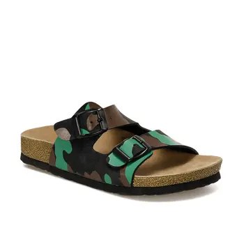 

FLO ERON P Brown Male Child Slippers KINETIX