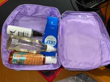 FUDEAM-bolsa de viaje multifunción de poliéster para mujer, organizador de artículos de tocador, bolsa de cosméticos portátil, estuche de maquillaje