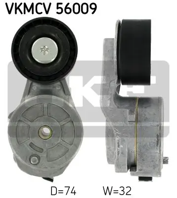 Ролик поликлинового ремня направляющий SKF VKMCV56009