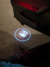 Proyector láser para coche, luz de bienvenida para puerta, lámpara fantasma para Seat León, Ibiza, Alhambra, Niva, Kalina, Priora, Granta, 2 unidades