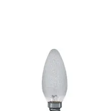 56040 Лампа свеча, ледовый кристалл, прозрачная E14, 35мм 40W
