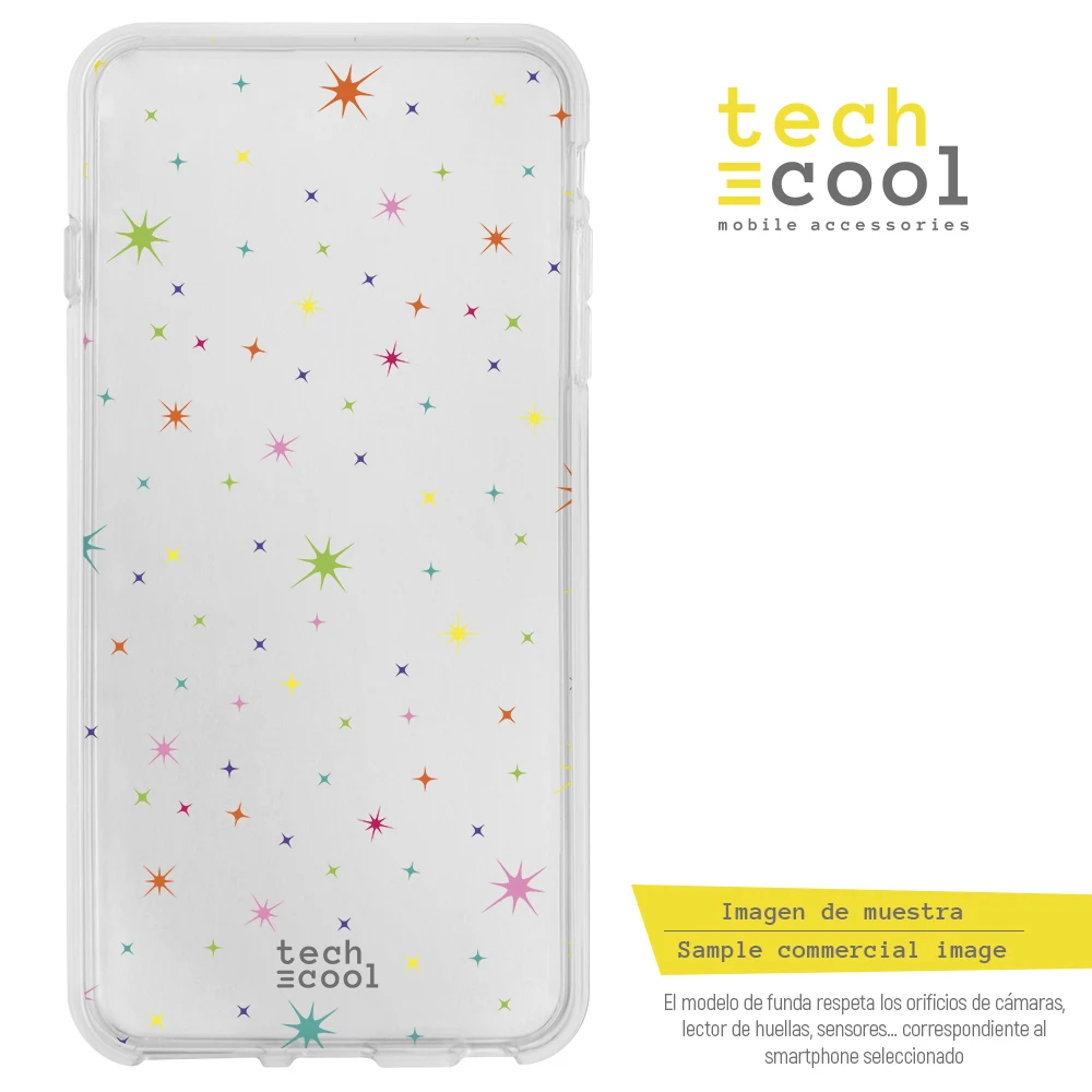 FunnyTech®Чехол-подставка для Xiaomi Silicone Mi5S Plus Stars прозрачный