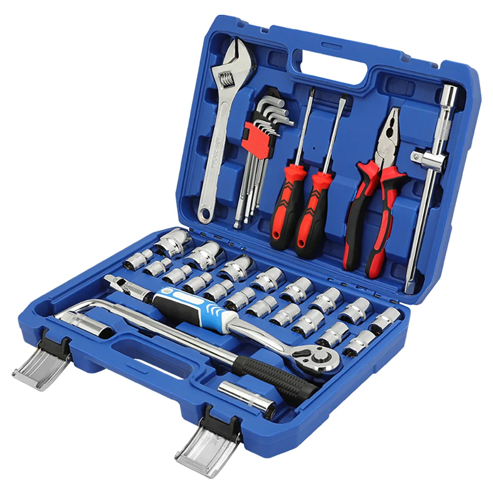 

SATAGOOD Tool kit 40 items Tools Hand tool set auto repair tool hand tool auto tool car tool kit auto tool head set tool sets