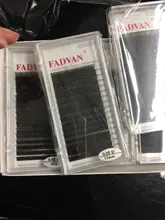 Extensiones de pestañas falsas, 16 filas, rizado C D, Fadvan, visón Natural, pestañas para Building