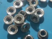 Tuercas hexagonales 20 piezas DIN6923, M3, M4, M5, M6, M8, 304, de acero inoxidable, bloqueo de deslizamiento, HW015