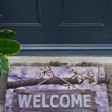 Дверной коврик-Дверной Коврик для помещений-Дверной матовый резиновый матовый-Дверной Коврик для помещений | рубиновый 45X70 см