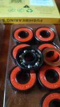 Wheel-Bearing Skateboard Inline-Roller 608 2rs ABEC9 Sealed-8x22x7-Mm-Shaft Red 16pcs