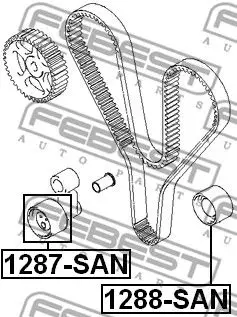 Ролик ГРМ HYUNDAI SONATA EF 04 (тагаз)/SANTA FE/TUCSON 2.7|Маховики эластичные муфты и запчасти| |