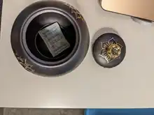 Las urnas para cerámica cenizas negro ceniza urna sellada la cremación recuerdo de Funeral mascotas y Humanos Memorial hogar adecuado chimeneas entierro