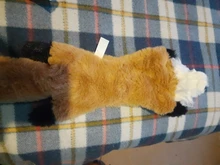 Peluche suave de cebra con sonido de tigre para mascotas, juguete para mascotas