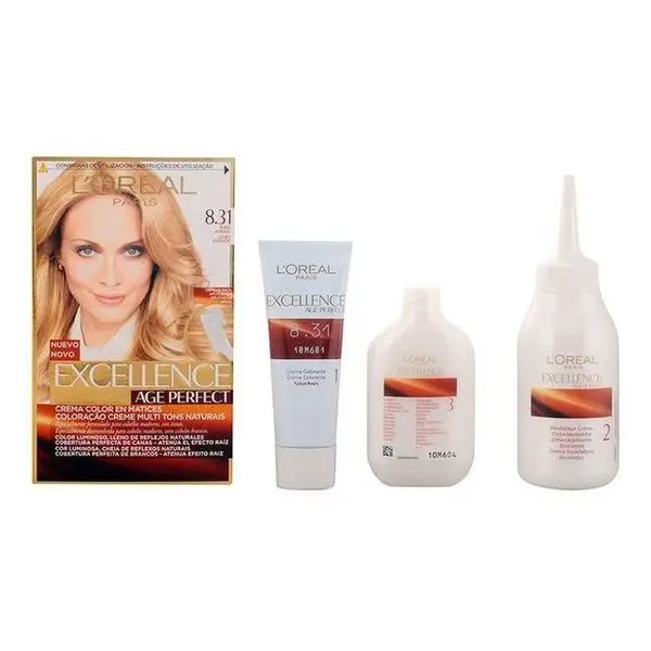 Permanent Anti-Ageing Dye Excellence Age Perfect L'Oreal Expert Professionnel Golden blonde | Красота и здоровье