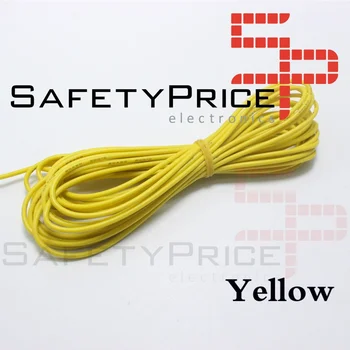 

10 meters 10 m Cable AWG26 yellow braided electronic welding Bridge arduino SP
