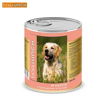 

DOG LUNCH BOX canned D/dog Lamb with потрошками and rice in jelly 750гр, 12 PCs
