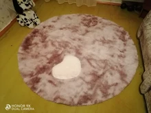 Round Rug Carpets Living-Room-Decor Modern-Mats Bedroom Faux-Fur Fluffy Shaggy-Area Long