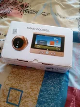 Portero automático Digital LCD de 4,3 pulgadas, Visor de puerta con visión nocturna IR, timbre de seguridad para el hogar, cámara mirilla, foto y vídeo Digital