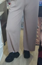 Pantalones de punto finos para mujer, pantalón suelto, de pierna ancha, cintura elástica, hasta el tobillo, talla grande, S-4XL