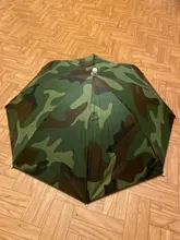 Sombrilla de pesca portátil, sombrero de camuflaje, sombrilla plegable para exteriores, impermeable, para Camping, pesca, gorro, sombreros de playa