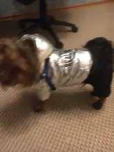 Jumpsuit Pet-Costumes Cotton-Padded Silver-Color Dogs Waterproof Winter Fashion for Hoodie