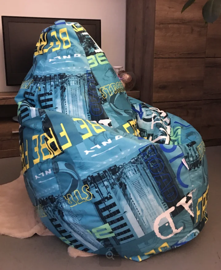 Lima-Mini Children 'S pouf chair bag Delicatex Turquoise Lima-Mini Children 'S pouf chair bag Delicatex Turquoise