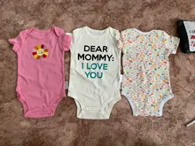 3 unids/lote recién nacido bebé niña bodies ropa de bebé 0-12M bebé mono de algodón conjuntos de ropa de bebé