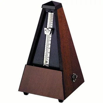 

804 Maelzel Metronome mechanical, wooden case, no call, Wittner