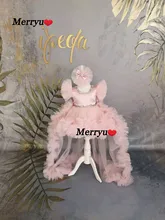 Pink Flower Girl Dress with Detachable Train Sleeveless Girls Princess Wedding Party Dress First Communion Gown