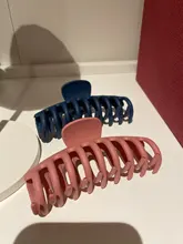 Pinzas de pelo acrílico con pasador para mujer y niña, accesorios para el cabello coreanos sólidos grandes para cabello, elegante glaseado, horquillas con pasador, 1 unidad