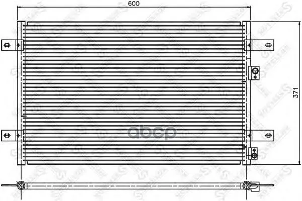 10-45310-Sx_радиатор Кондиционера! Vw Sharan, Ford Galaxy 95 Stellox 1045310sx Stellox арт. 1045310SX