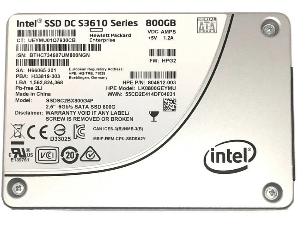 HP – disque dur ssd, 800 go, 6 Gb/s, 2.5 pouces, SATA (lk0800geymu) |  AliExpress