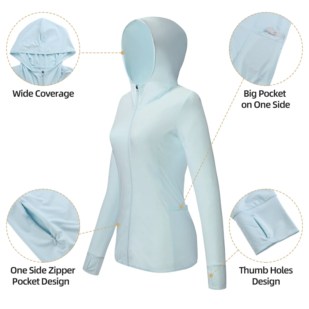 Sun-protective breathable jacket for women womens clothing jackets & hoodies