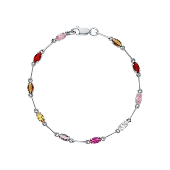 

Silver Bracelet with cubic zirconia sunlight sample 925