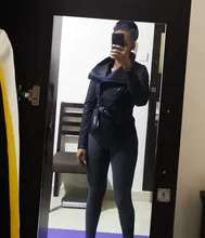 Jacket Short Turn-Down-Collar Spring Faux-Leather AORRYVLA Fashion Women New Length Slim-Style