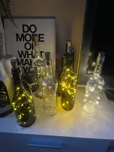 Wine-Bottle Lights-Battery Halloween-Bar-Decor Cork String Led Wedding Christmas Party