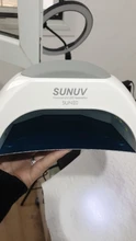 SUNUV SUN2C-Lámpara de uñas de 48W, secador de uñas UV SUN2 para secador de uñas de Gel, Sensor infrarrojo con almohadilla de silicona rosa para uso en salón