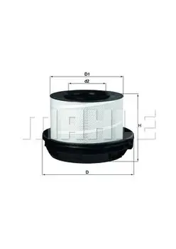 

Air filter MERCEDES-BENZ (DAIMLER AG) ACTROS MAHLE KNECHT