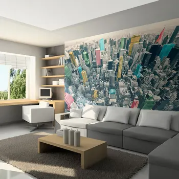 

Wall mural-colorful reflections in new York - 300x231 cm