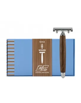 

Fatip Walnut Wood Double Edge Safety Razor Open Comb