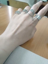 Cadena de eslabones estilo Hip Hop Punk para hombre y mujer, múltiples anillos abiertos para dedo, fiesta, concierto, ceremonia, regalo de joyería, venta al por mayor