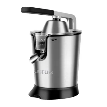 

Juicer's toggle Taurus Easy Press 160 stainless steel and suckers on the base. Two cones interchangeable and 2 filtos.